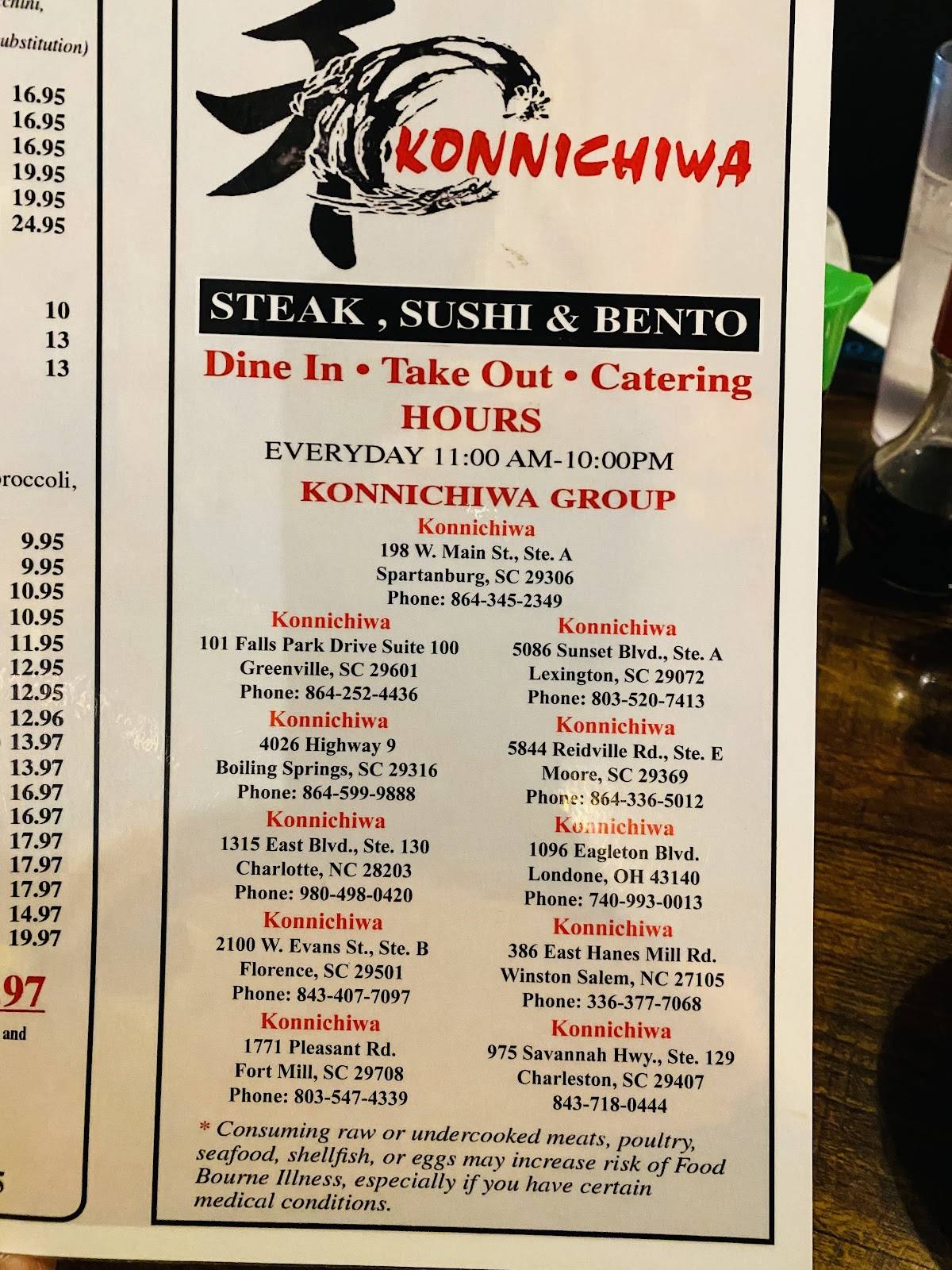 Konnichiwa Fort Mill Menu - sbz7c18