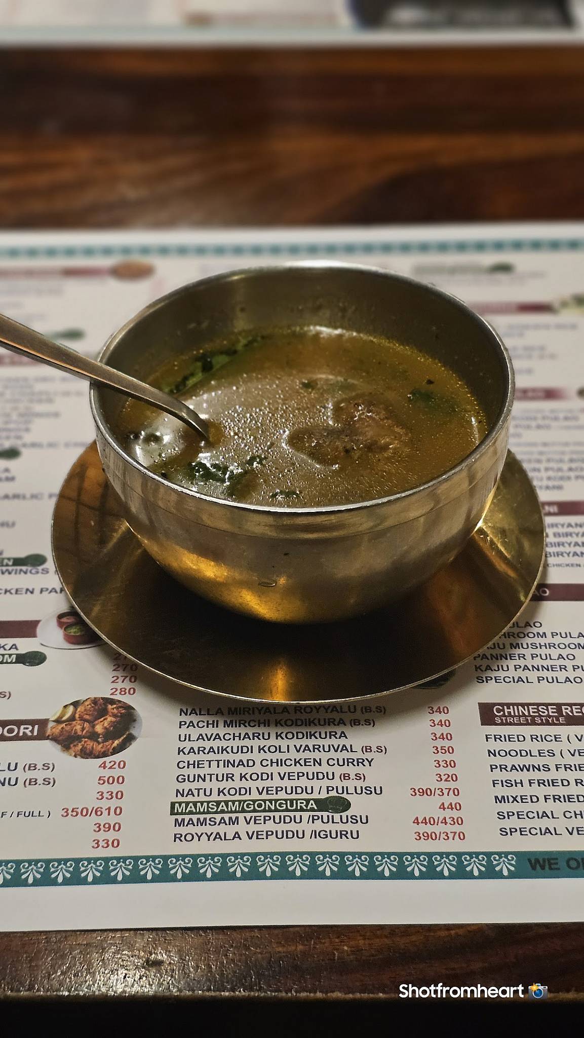 Krigo fine dining family restaurant menu