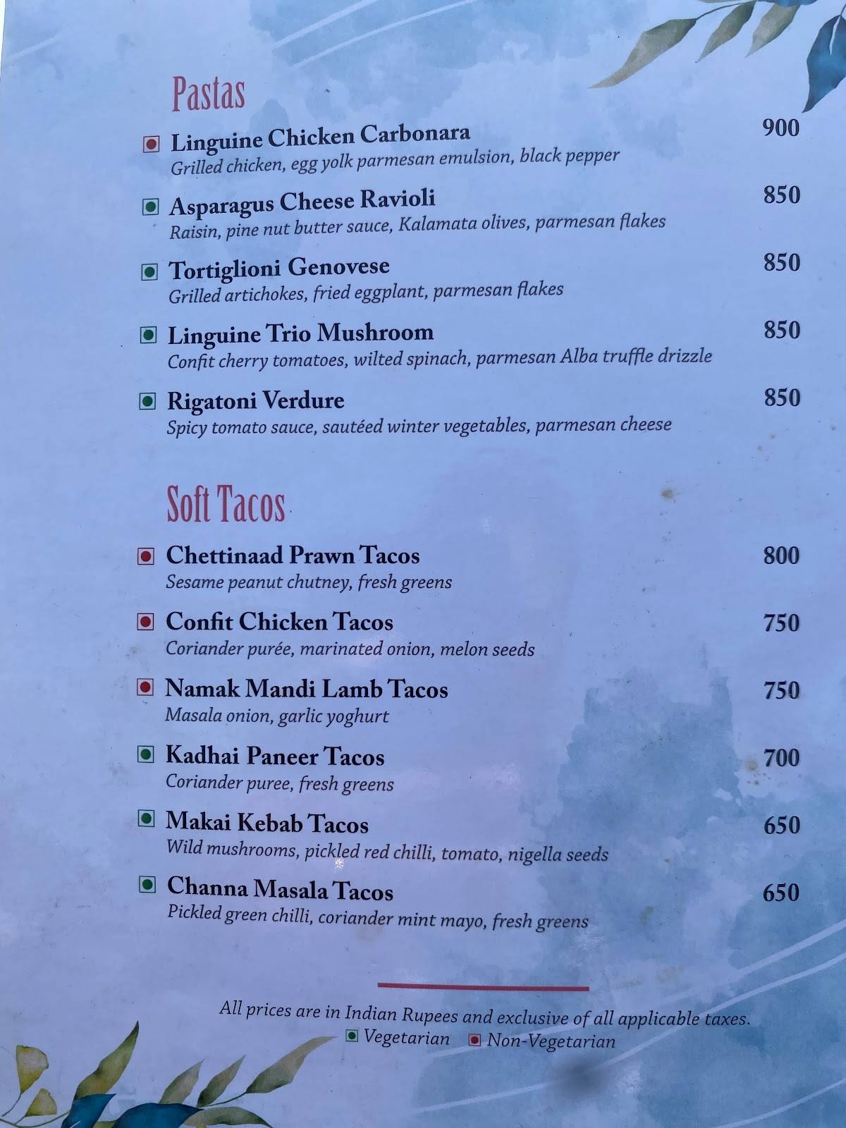 LAKE 360 menu