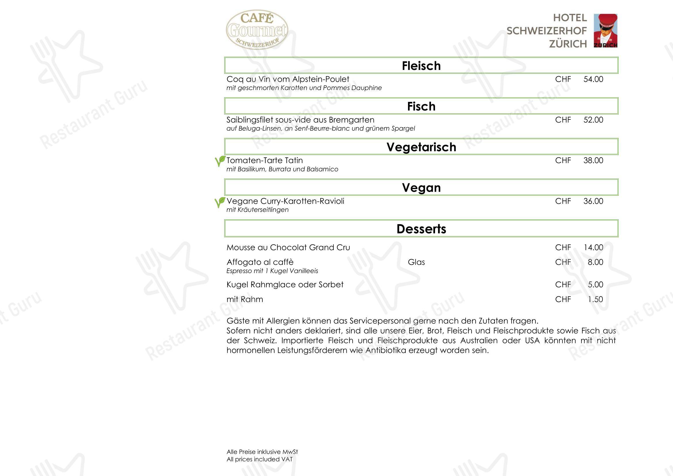 Menu di Restaurant La Soupière - 菜单