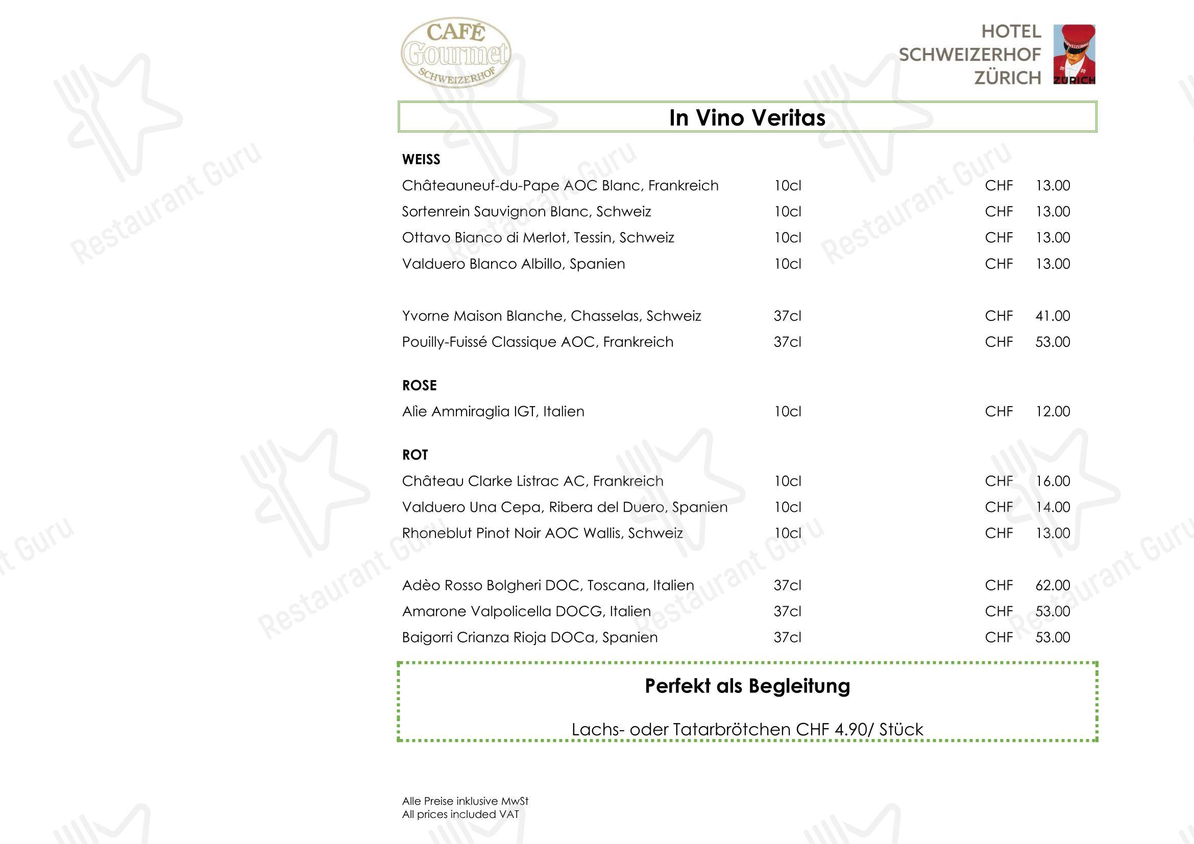 Menu di Restaurant La Soupière - 菜单