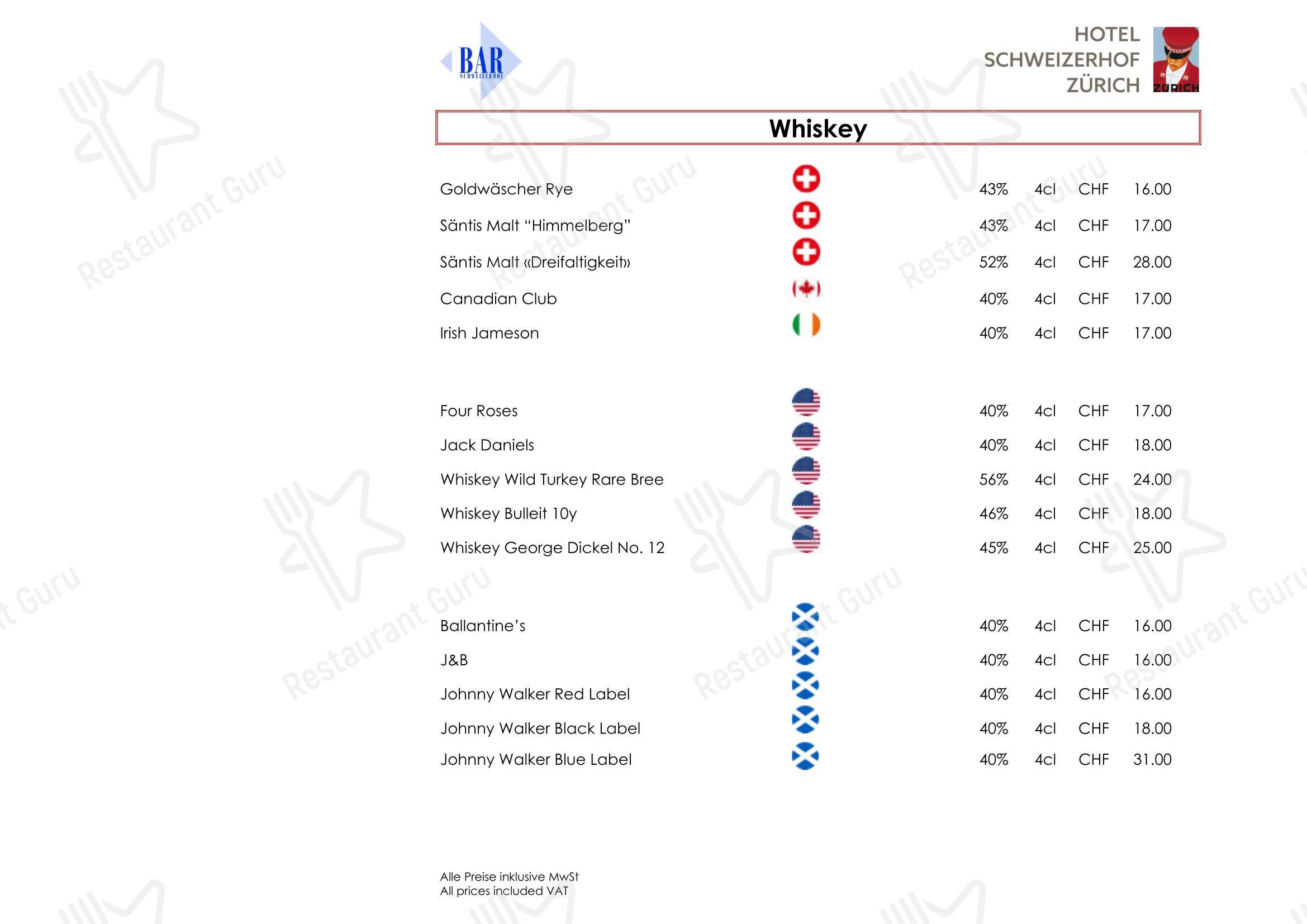 Основное меню per Restaurant La Soupière ristorante
