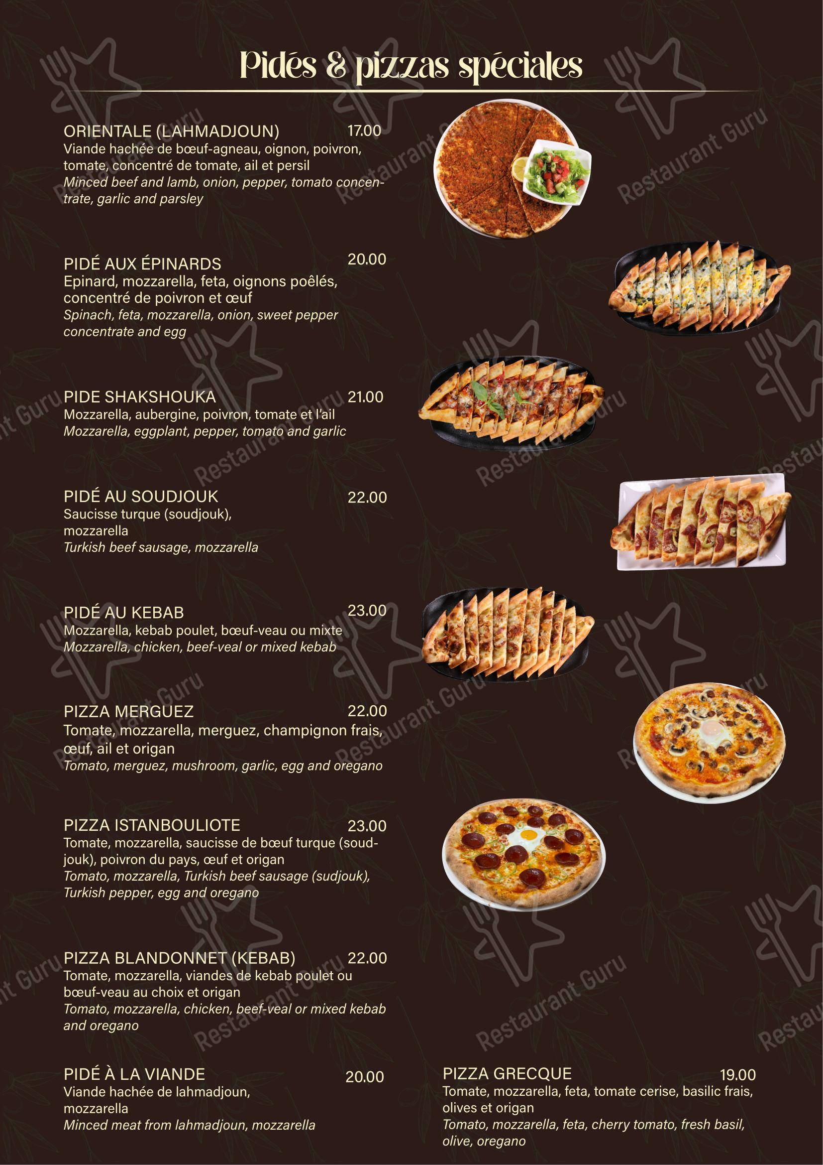 Restaurant Le Blandonnet in Ginevra - Menu