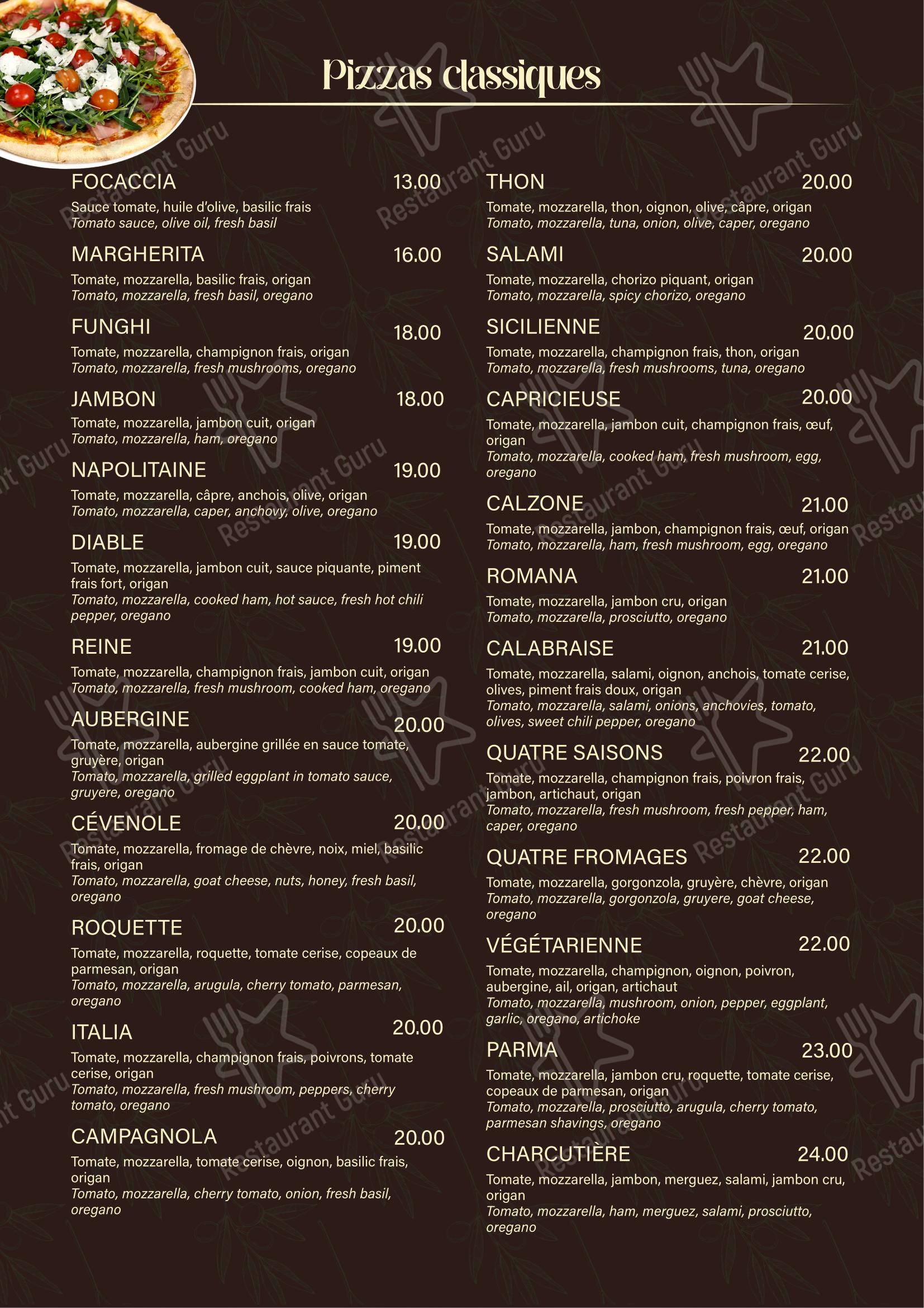 Menu per Restaurant Le Blandonnet in Ginevra