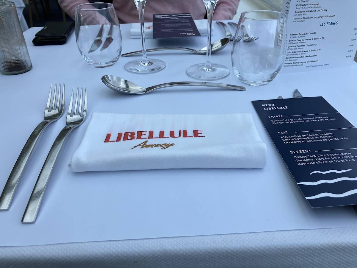 Menu de Le Libellule - Bateau Restaurant