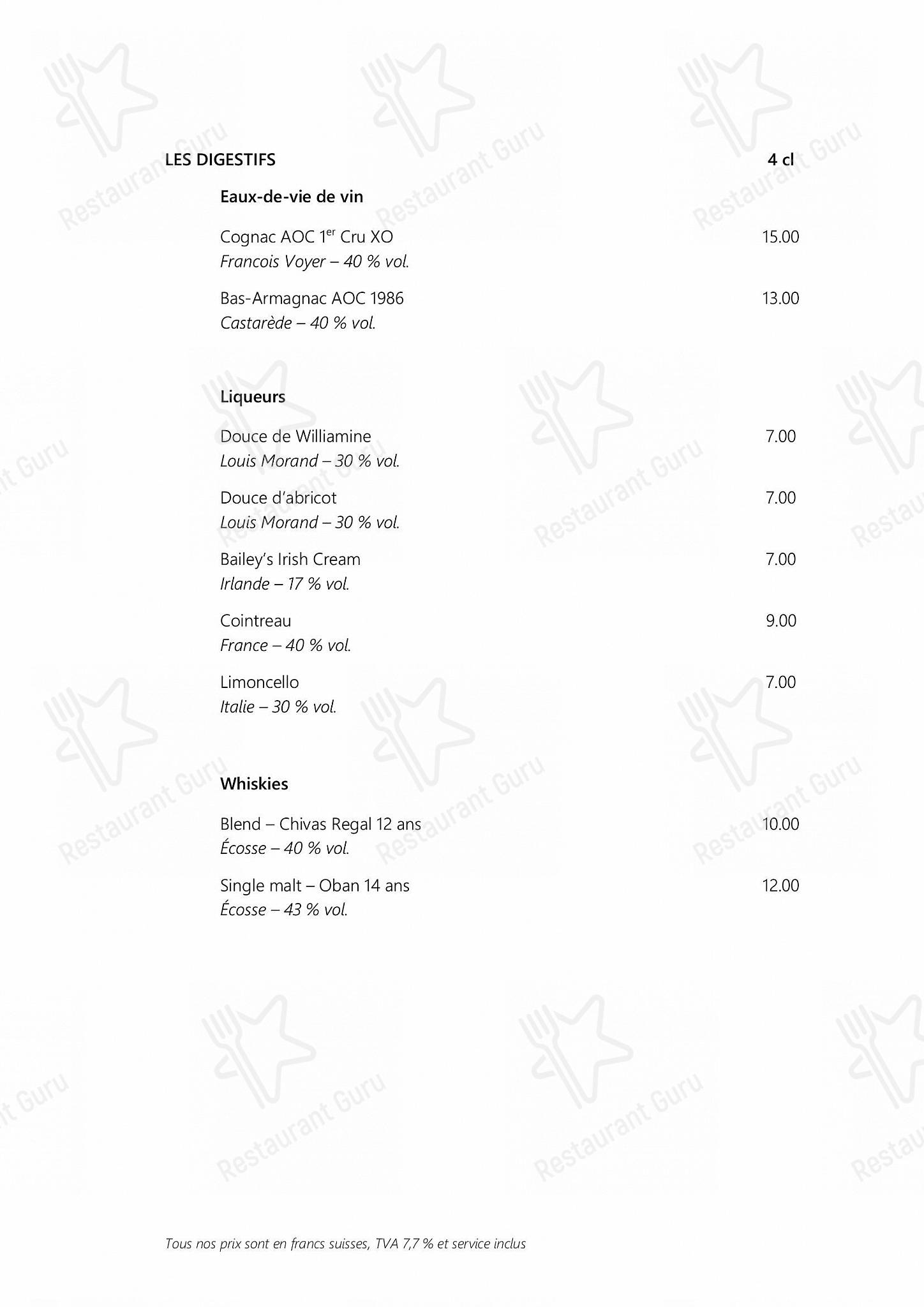 Bistro Menu per Les Escapades Gourmandes in Losanna