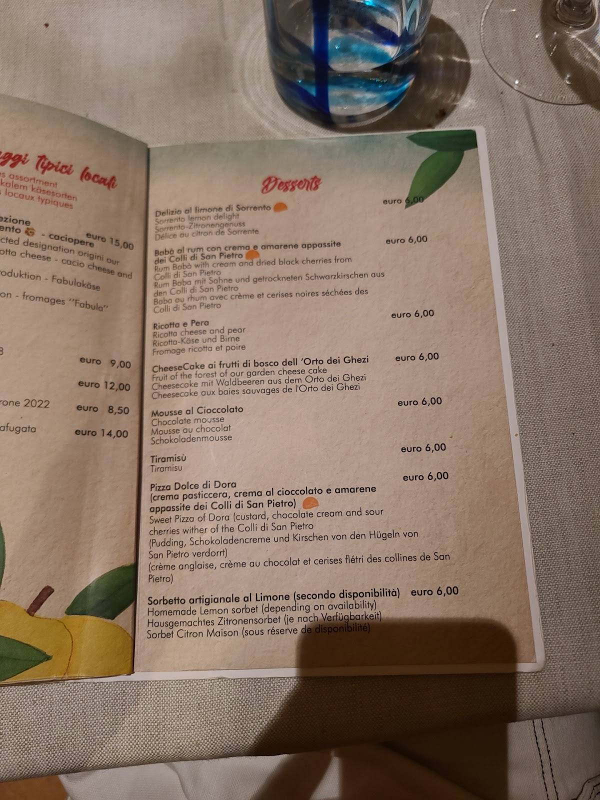 Menu di Lo Stuzzichino 