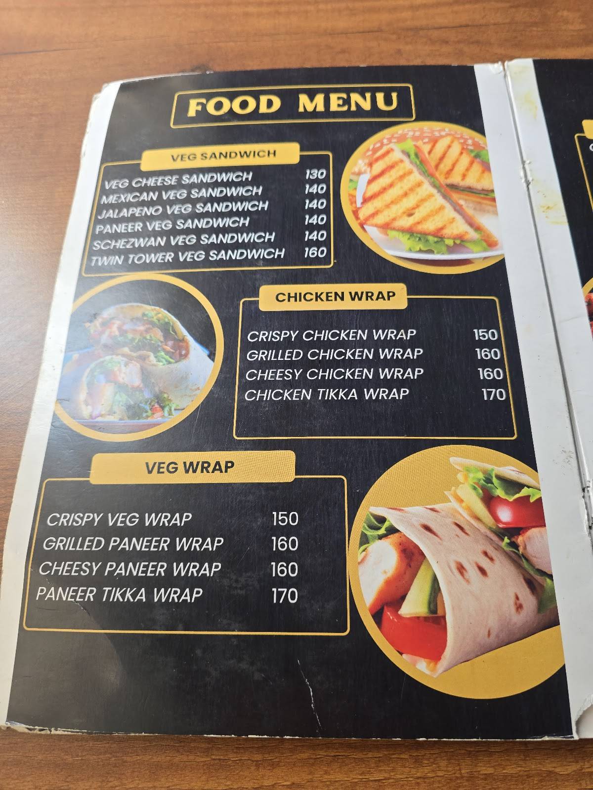 MAD GRILL ROOFTOP RESTAURANT menu