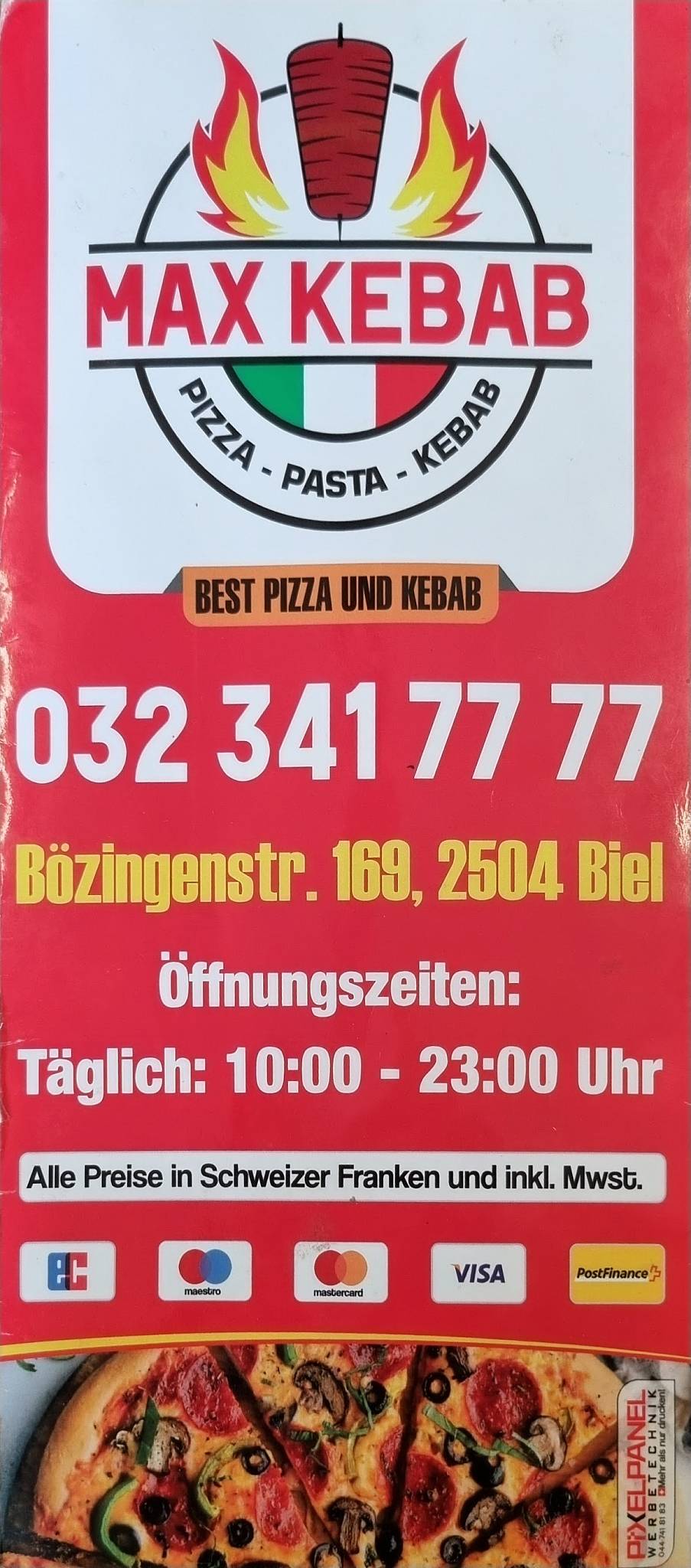 Menu di Max Pizza Kebab - Order Online 