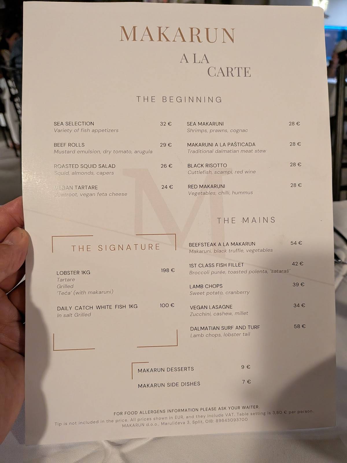 Menu di Makarun Split 