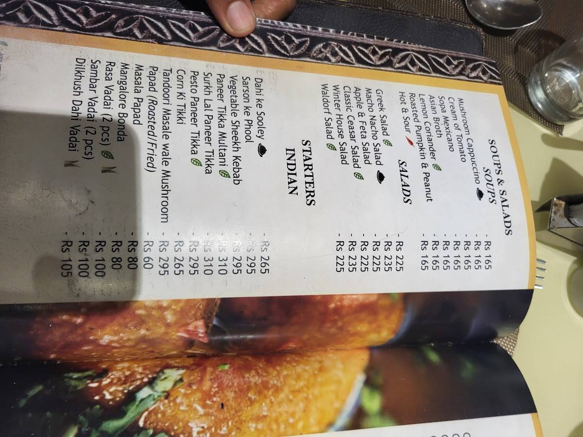 Mathsya Tnagar menu