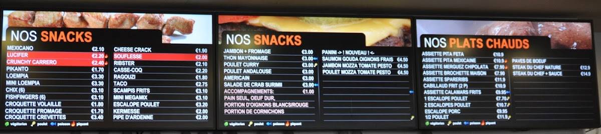 Menu de Maxi-Frites