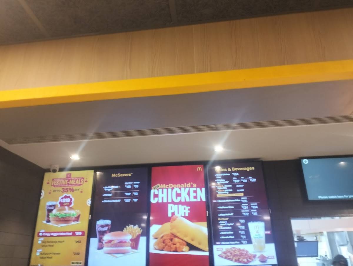 McDonald's menu