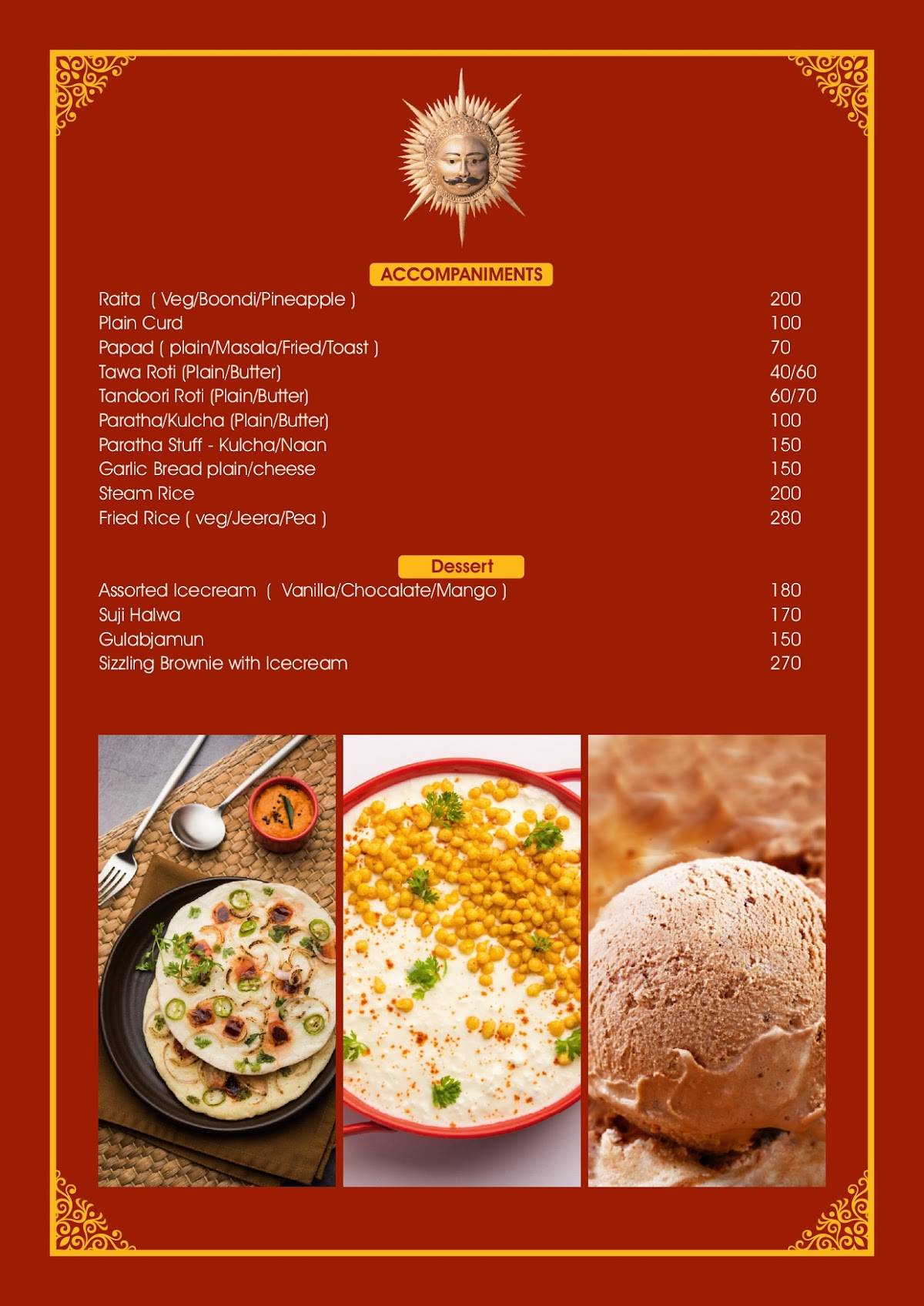 Medi Pe Cafe & Restaurant menu