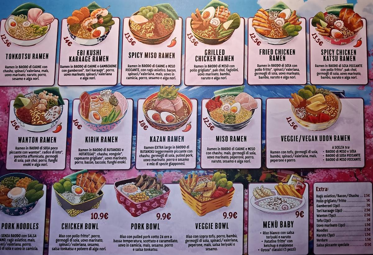 Menu di Mic Ramen Udine 