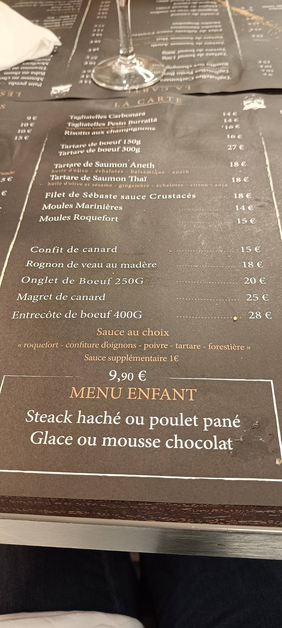 Menu de Midi5