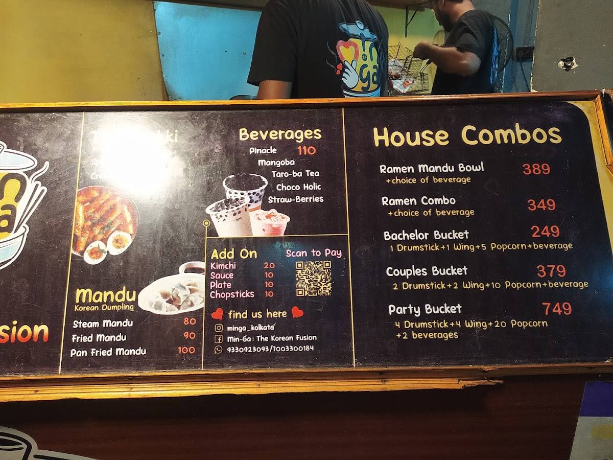Minga - The Korean Fusion menu