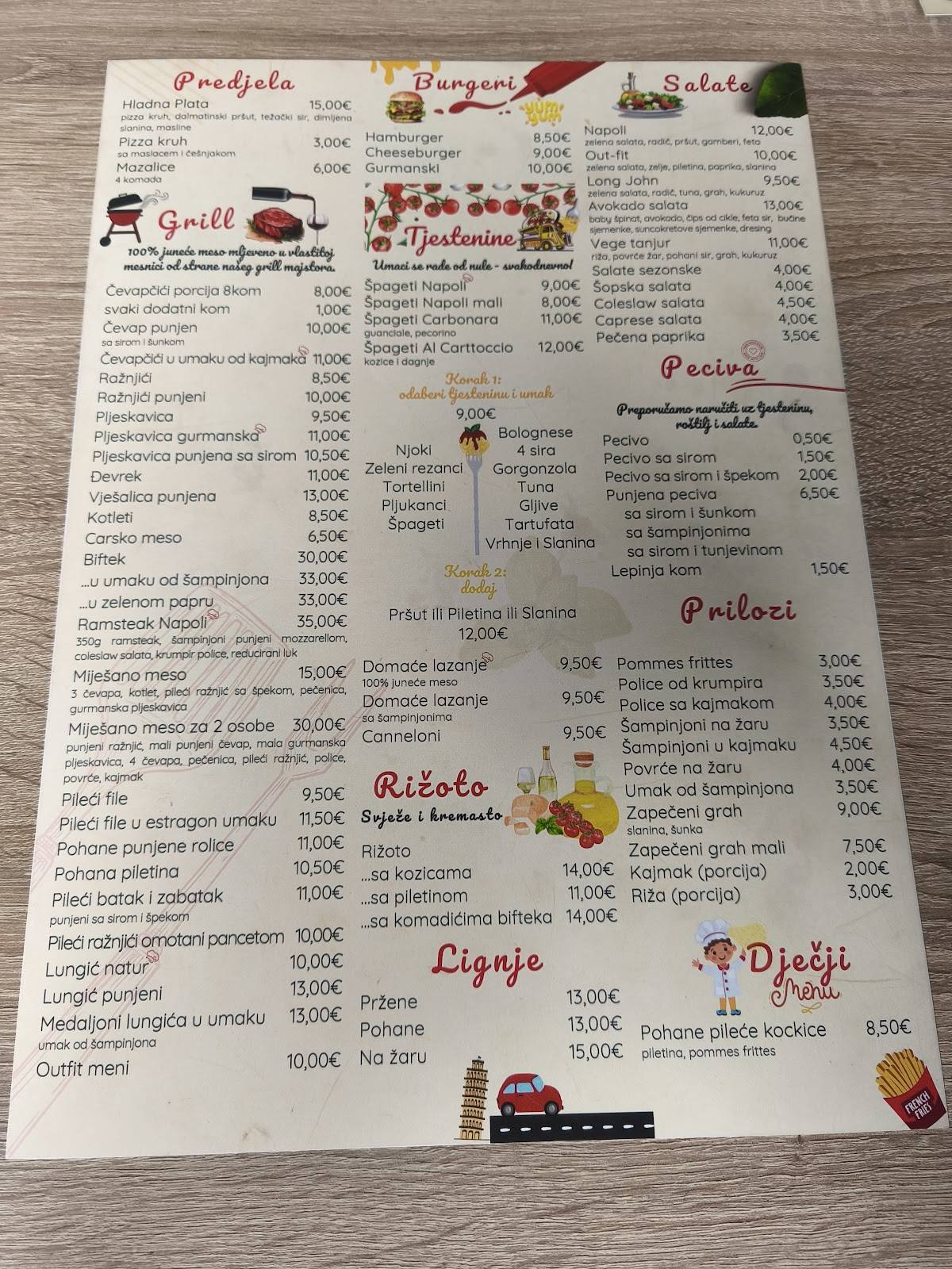 Menu di Napoli 