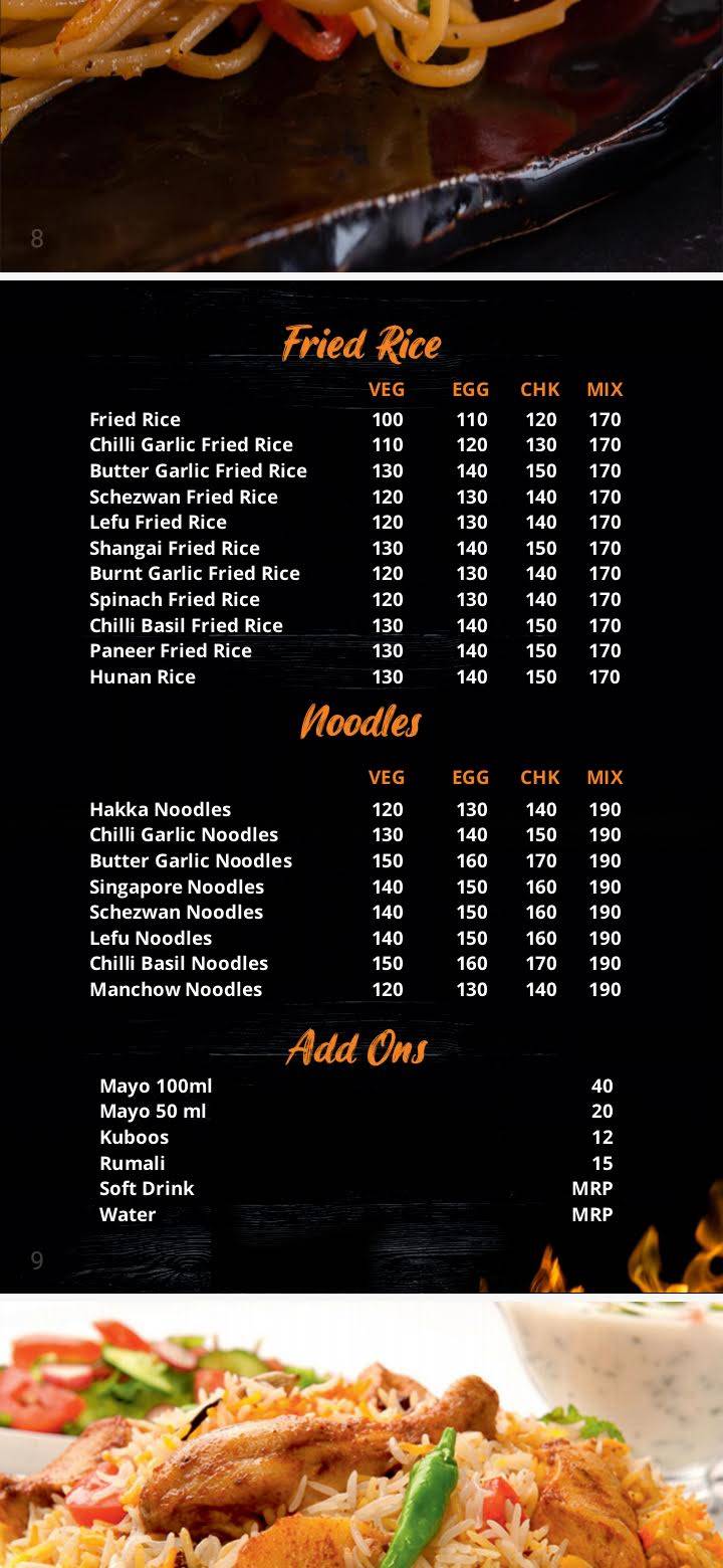 Nawab's Barbeque & Grill menu