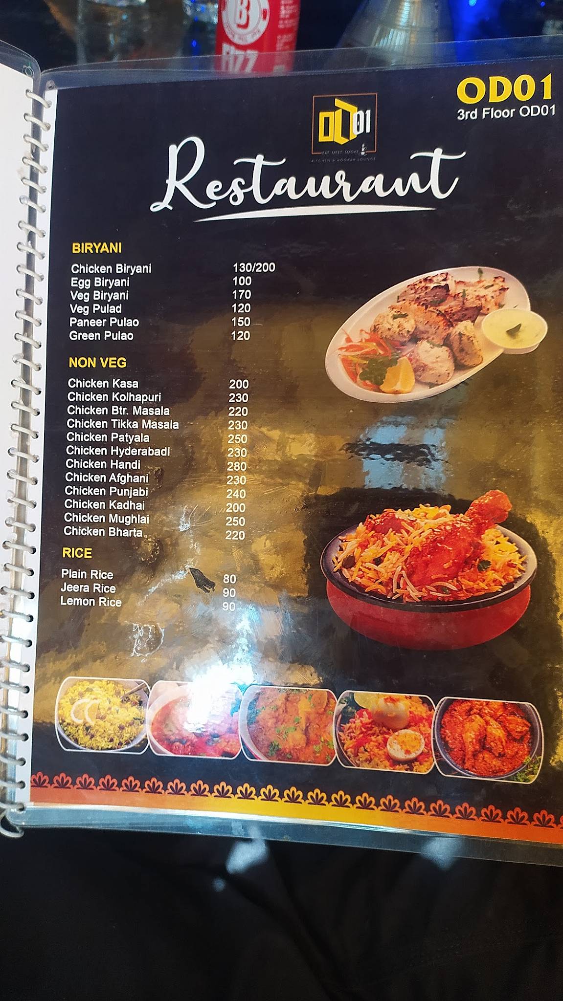 OD 01 menu