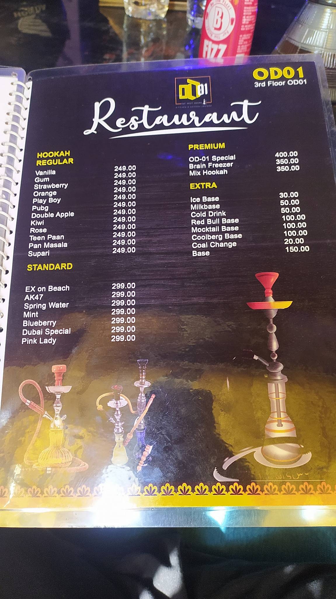 OD 01 menu