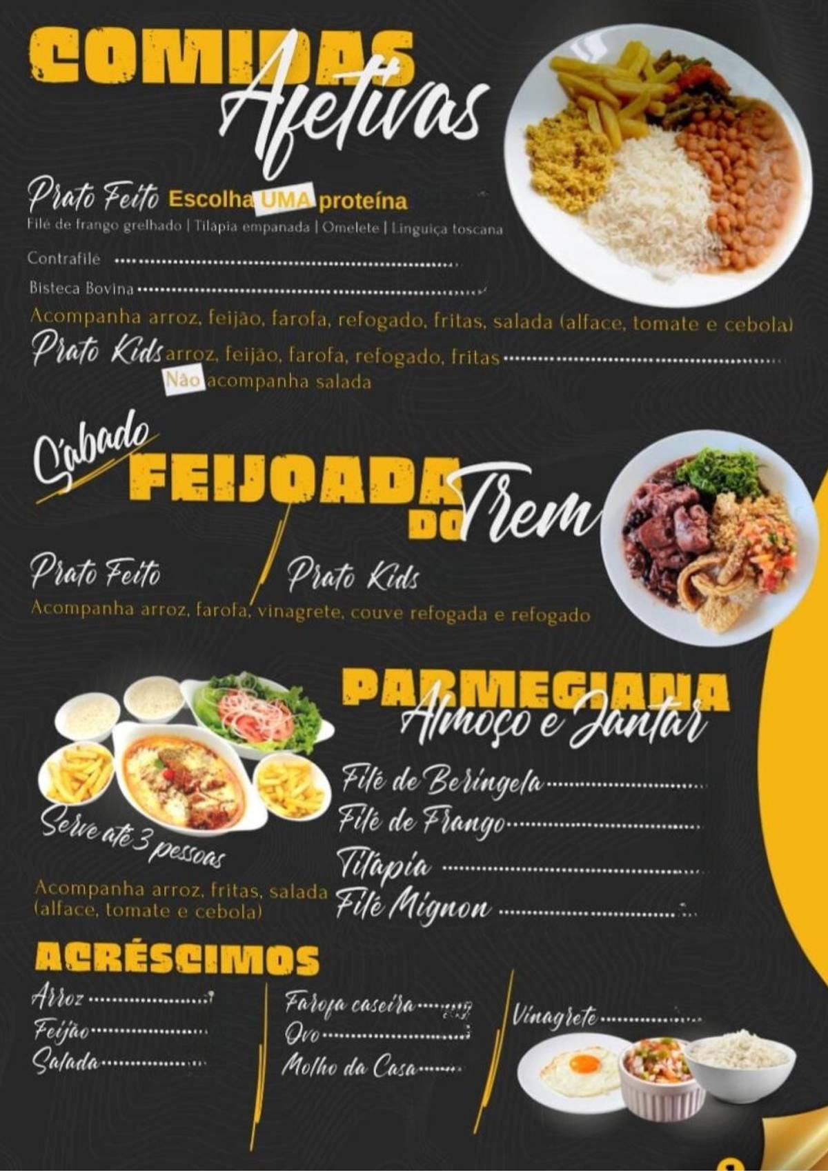 Restaurante bar Óiotrem cardápio