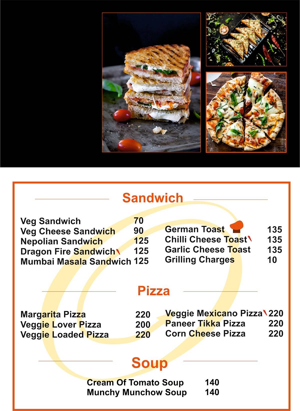 One Way Foods menu