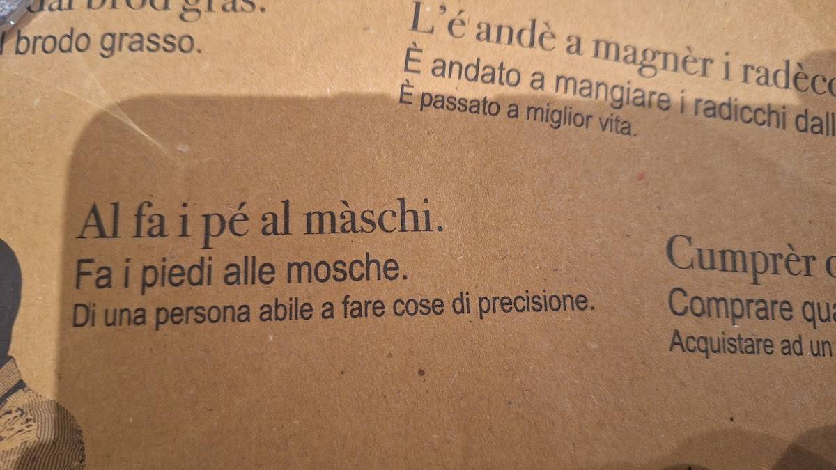 Menu di Osteria del Pozzo 