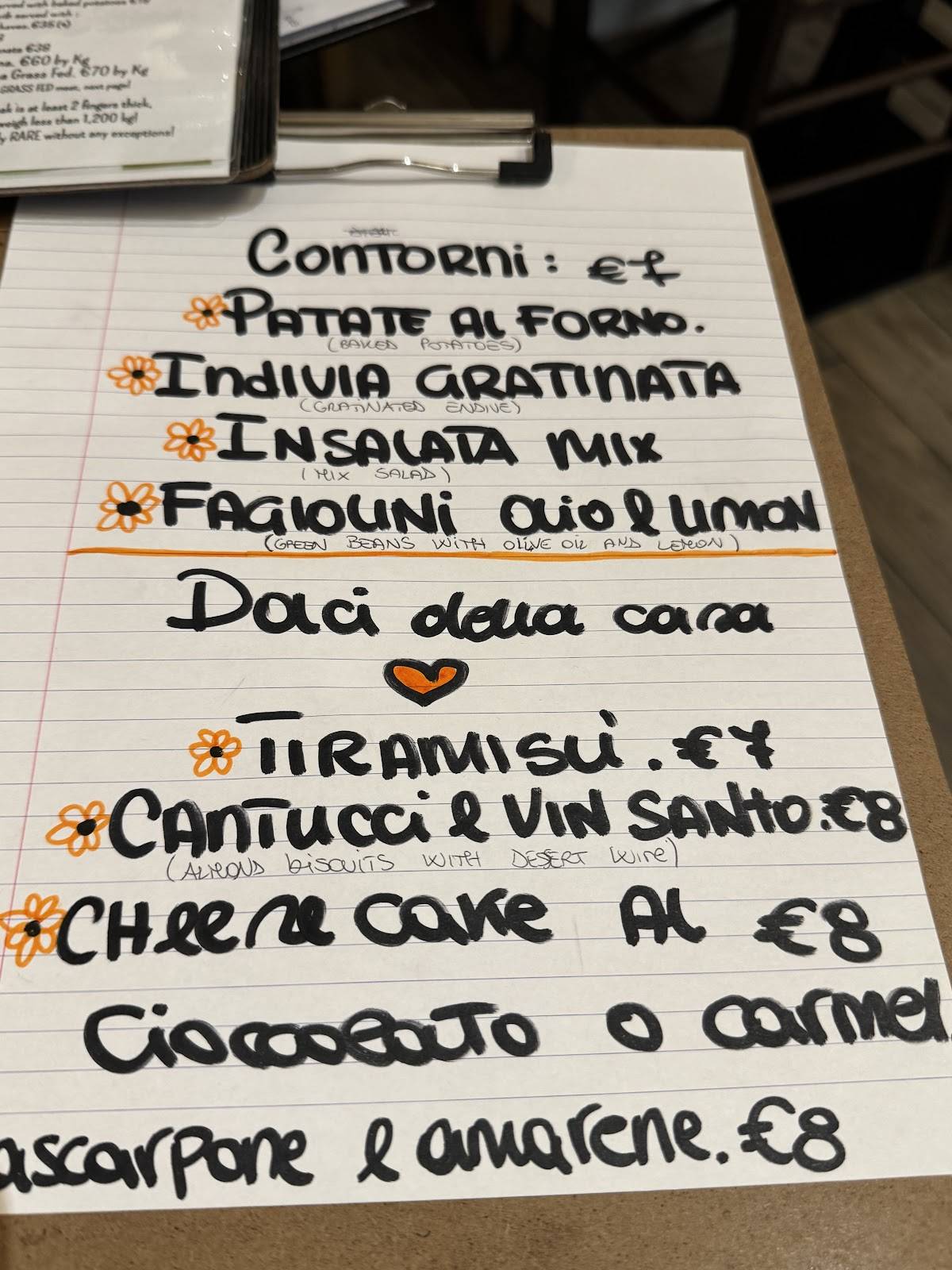 Menu di Osteria e Vinaino Cicalone 
