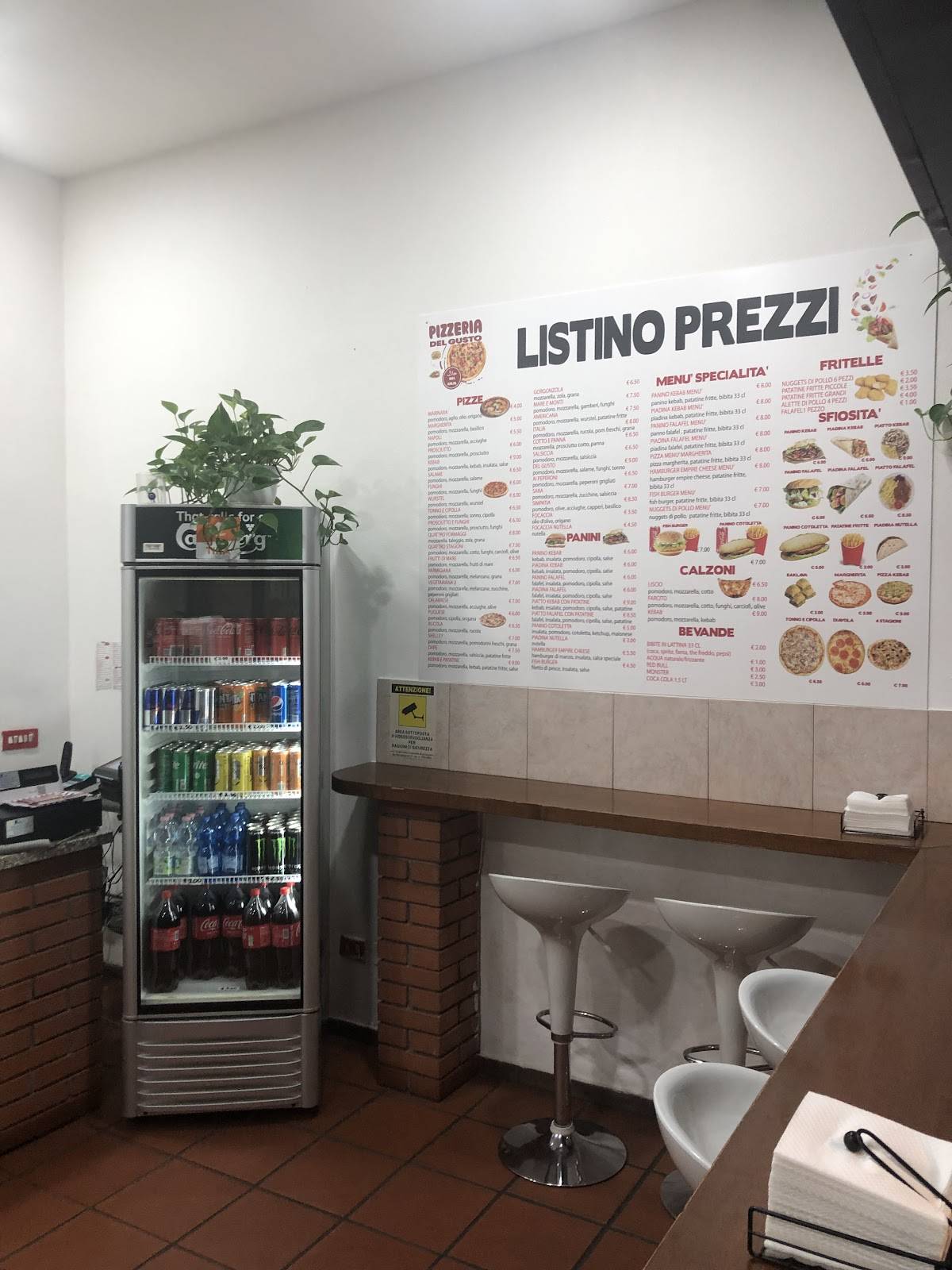 Menu di PIZZERIA DEL GUSTO 