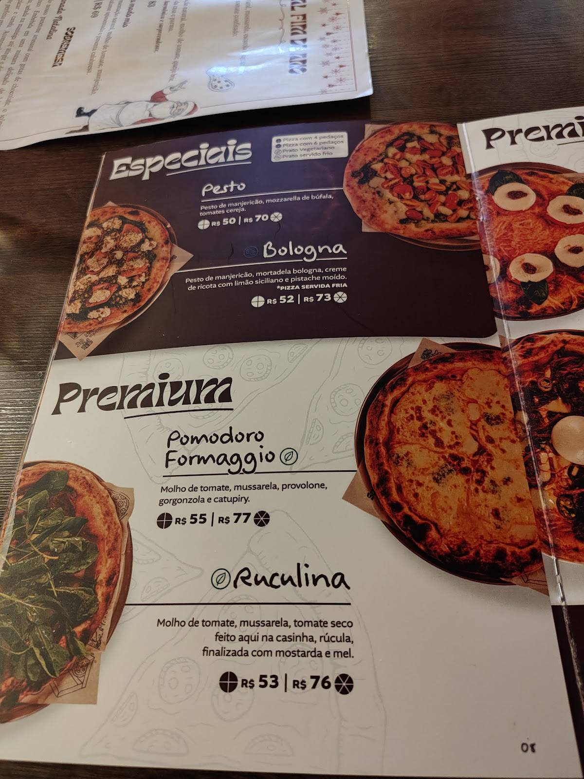 Paco Pizza cardápio