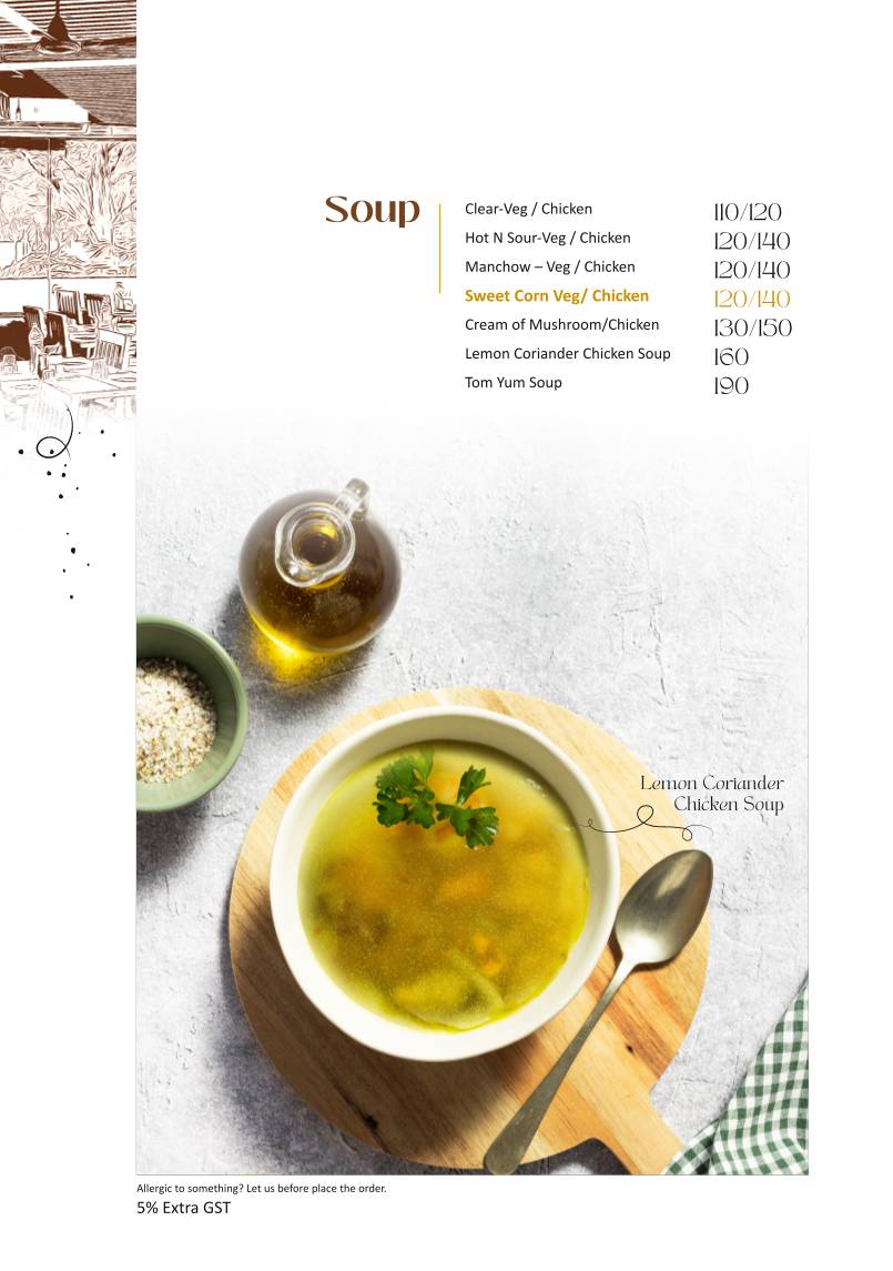 Pappaji Restaurant menu