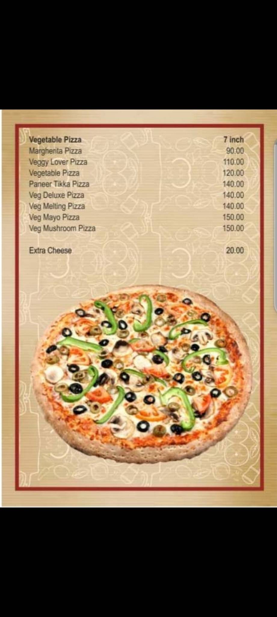 Paramount Restaurant menu