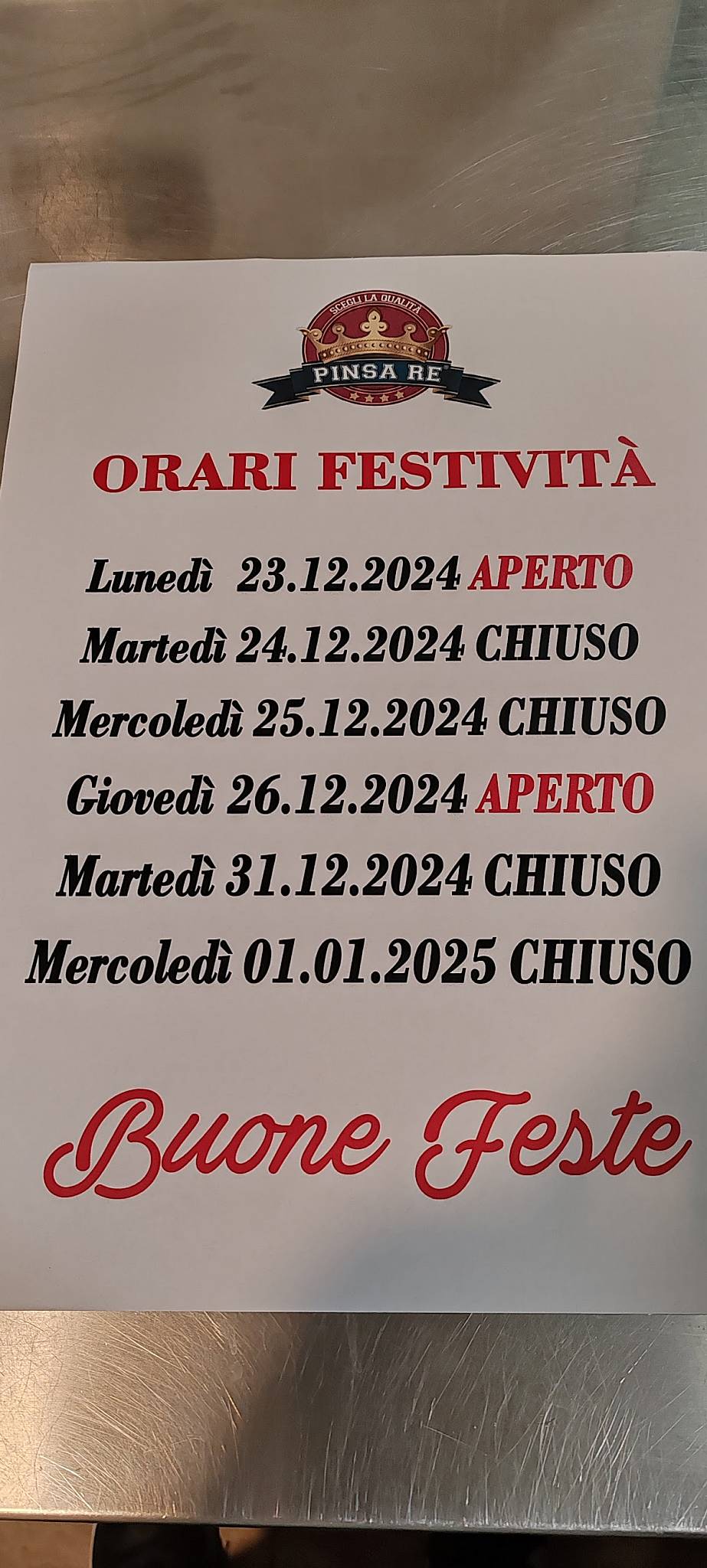 Menu di Pinsa Re (Balduina) 