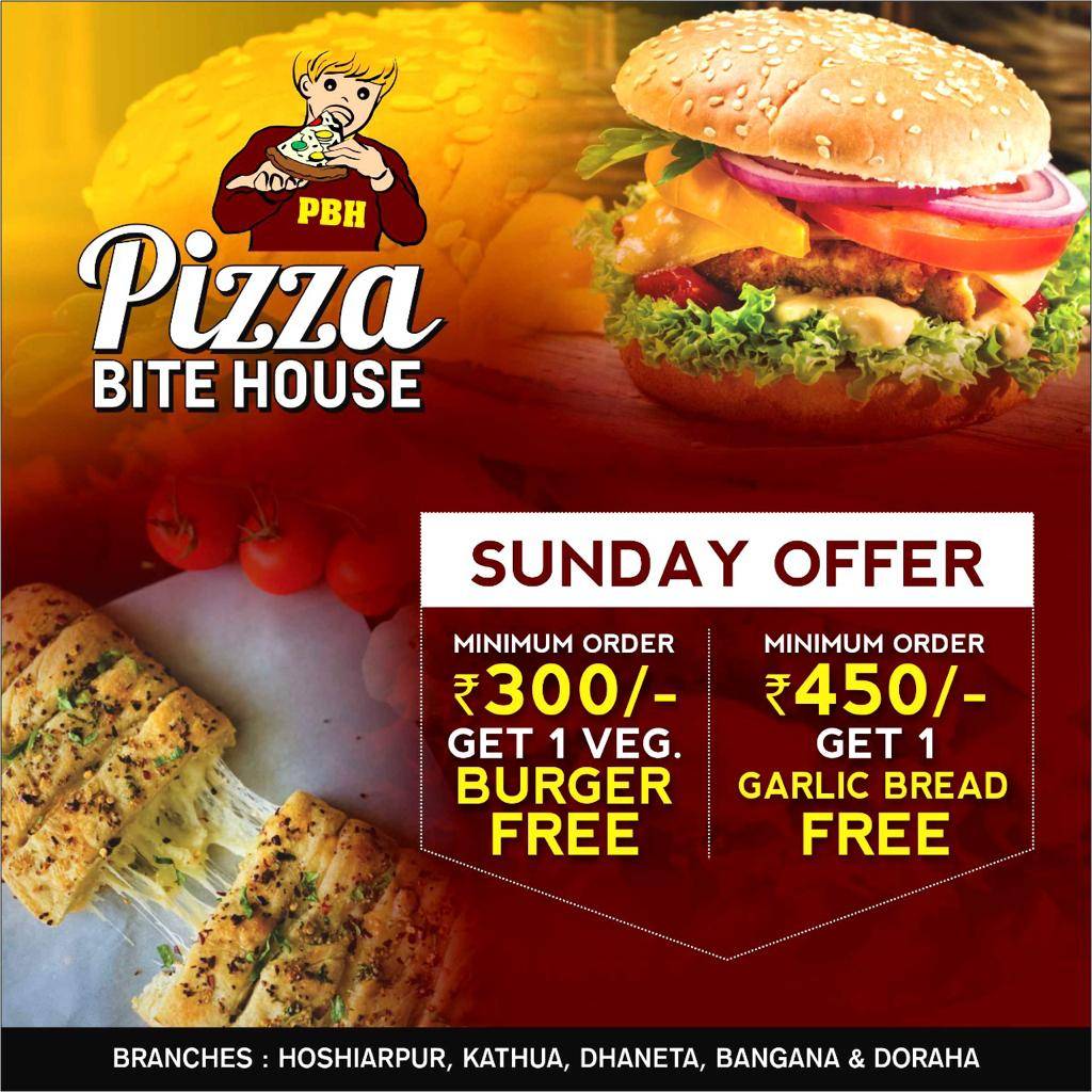 Menu at Pizza Bite House, India, Jarai Rd