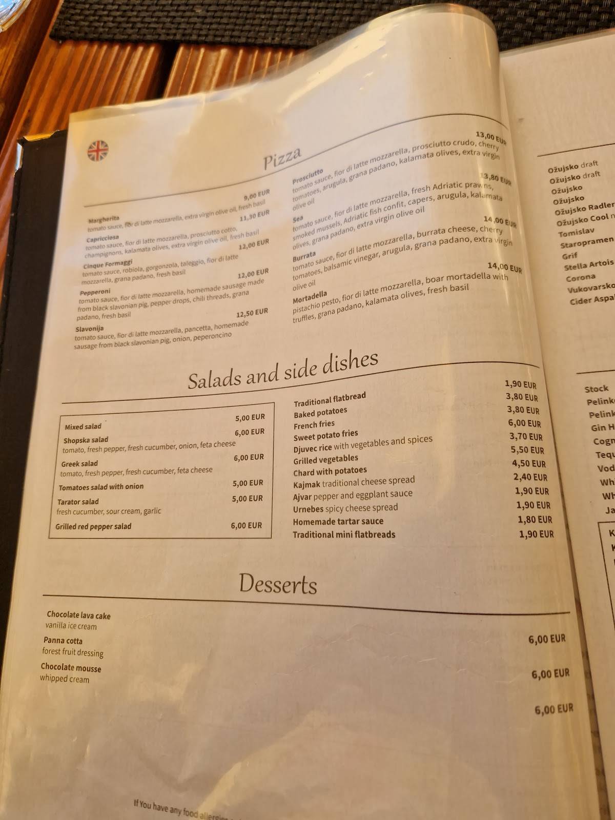 Menu di Posejdon Grill & Pizza 