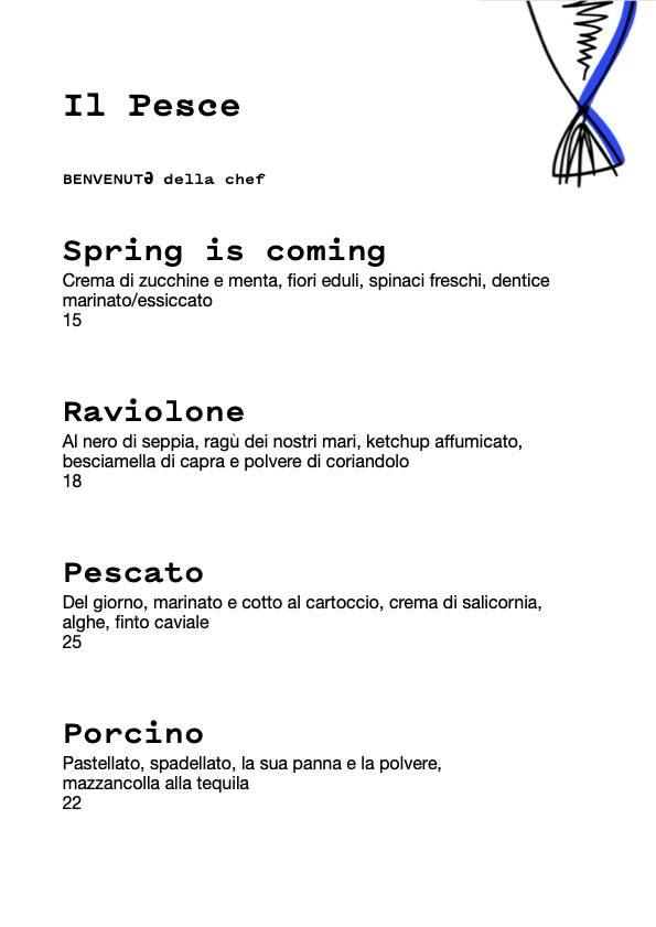 Menu di Posto Ristoro 