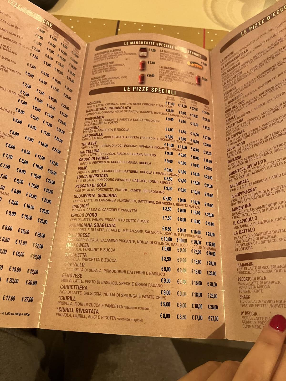 Menu di Pummarola 'ncoppa Cava de' Tirreni 