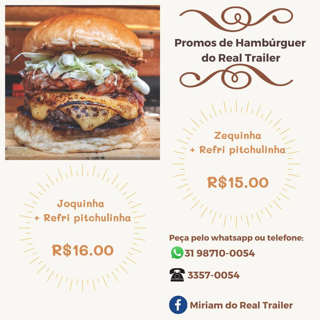 REAL TRAILER cardápio
