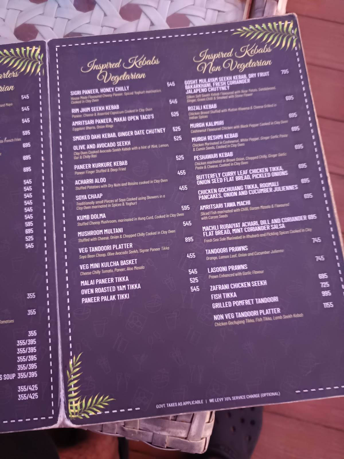 Razzberry Rhinoceros menu