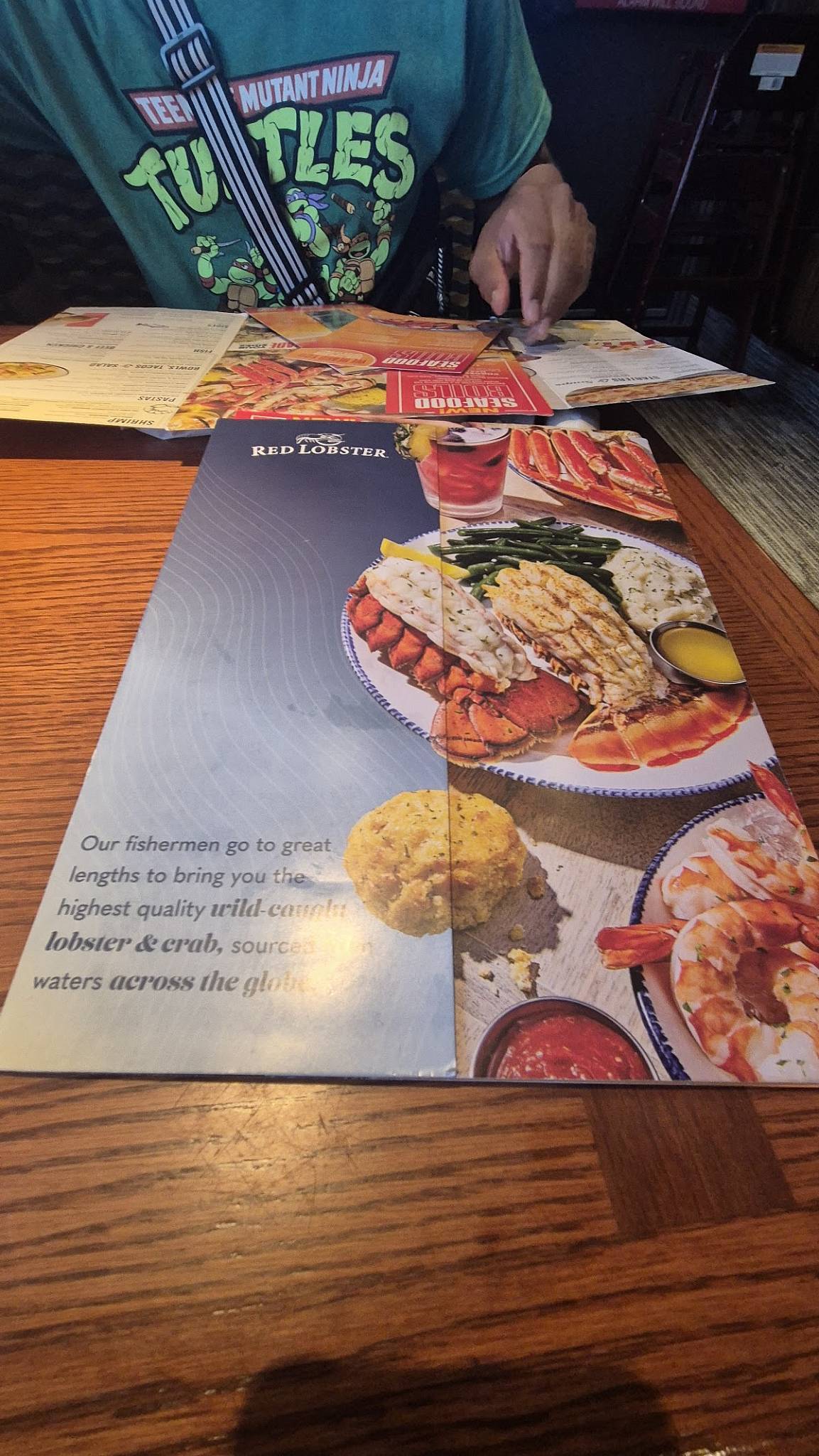 Menu de Red Lobster