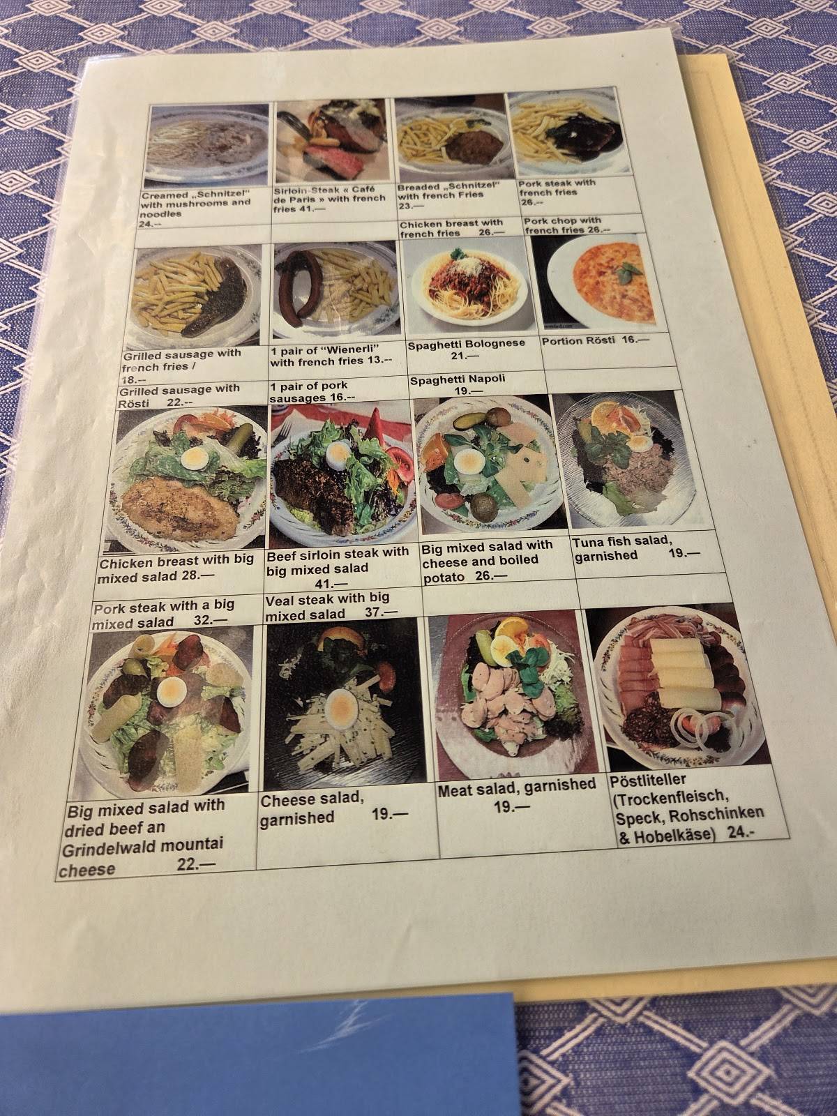 Menu di Restaurant Alte Post 