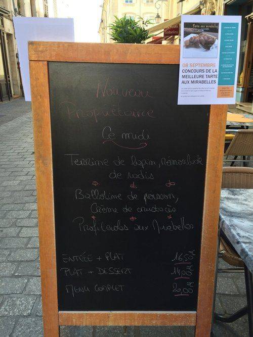 Menu de Restaurant la Primatiale