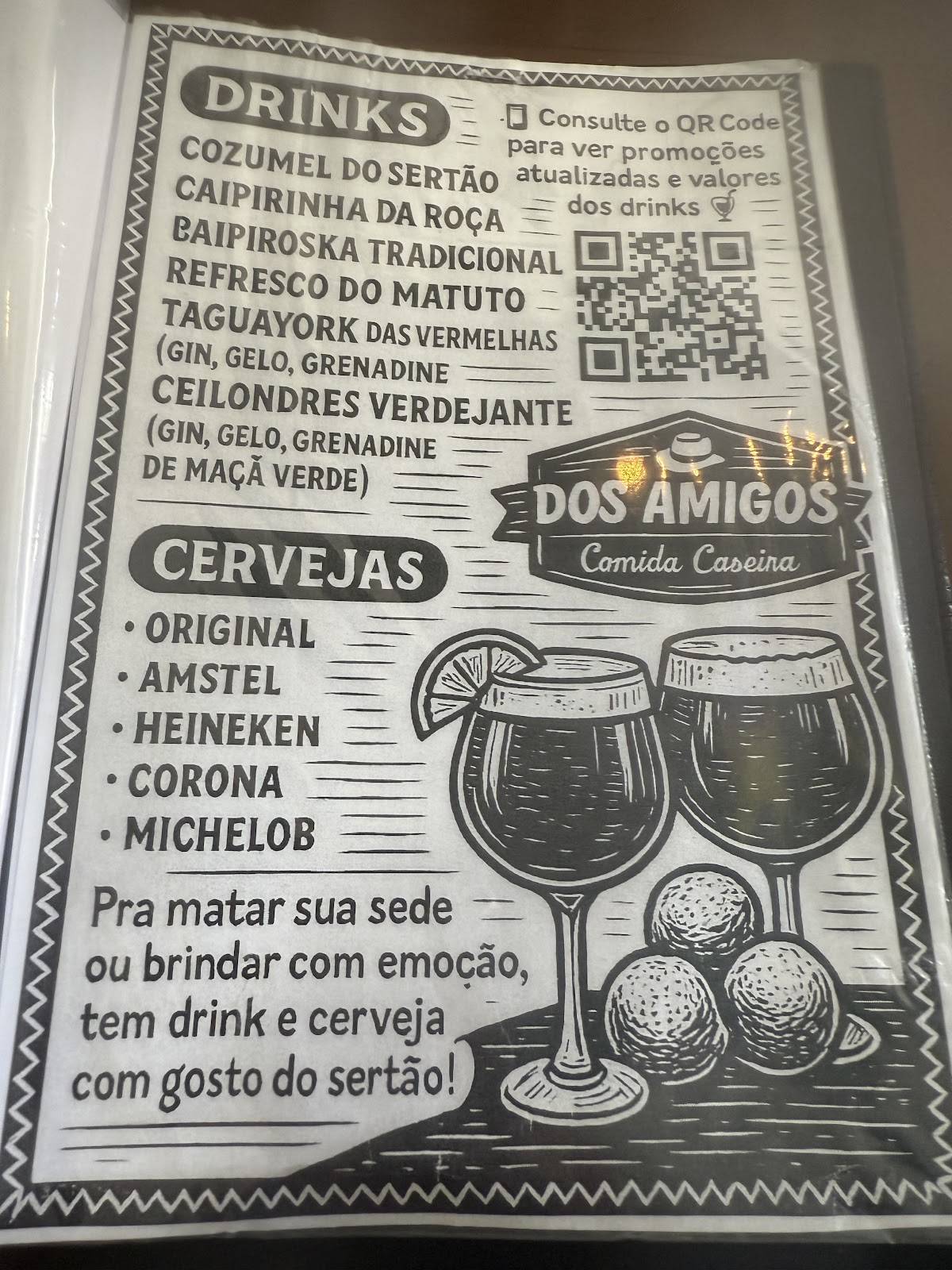 Restaurante Dos Amigos - Taguatinga Sul ( Bar das árvores) cardápio