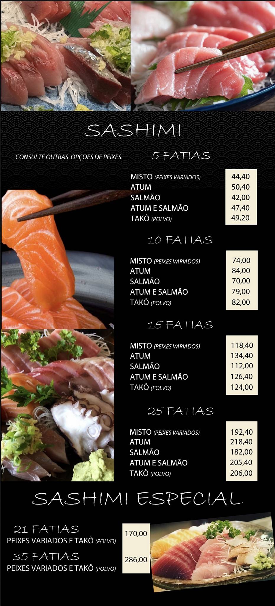 Restaurante Furusato cardápio