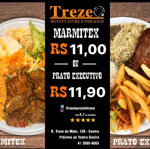 Restaurante Treze cardápio