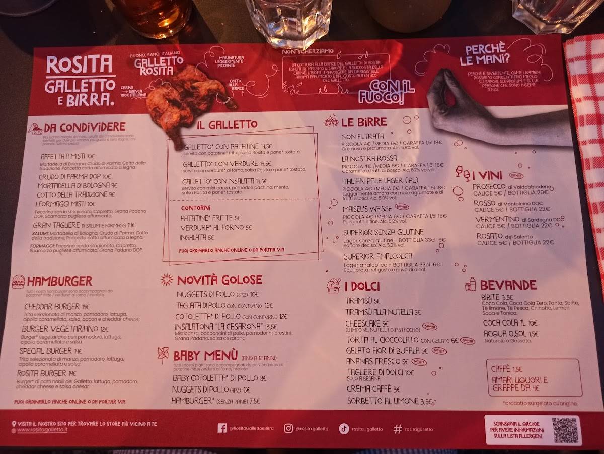 Menu di Rosita - Galletto e Birra Besana 