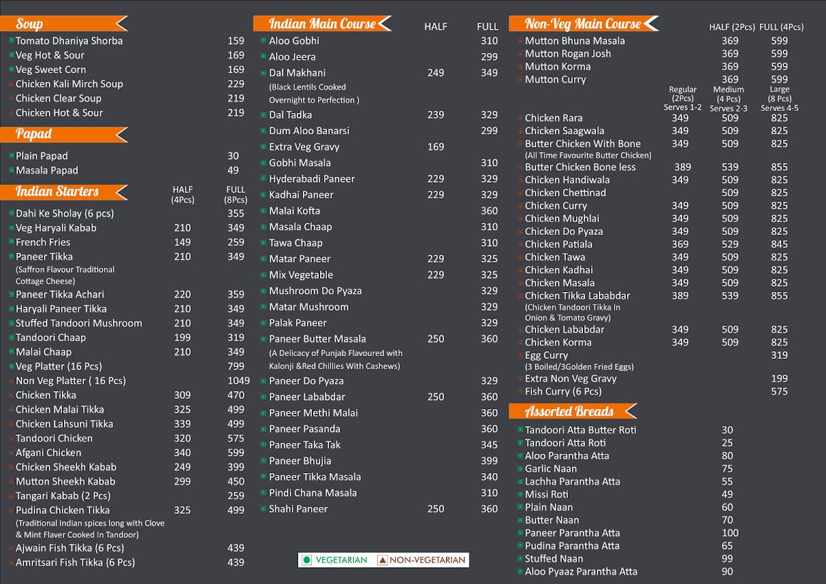 Rubaab Restaurant , Jagat Farm I Best Restaurant in Greater Noida menu