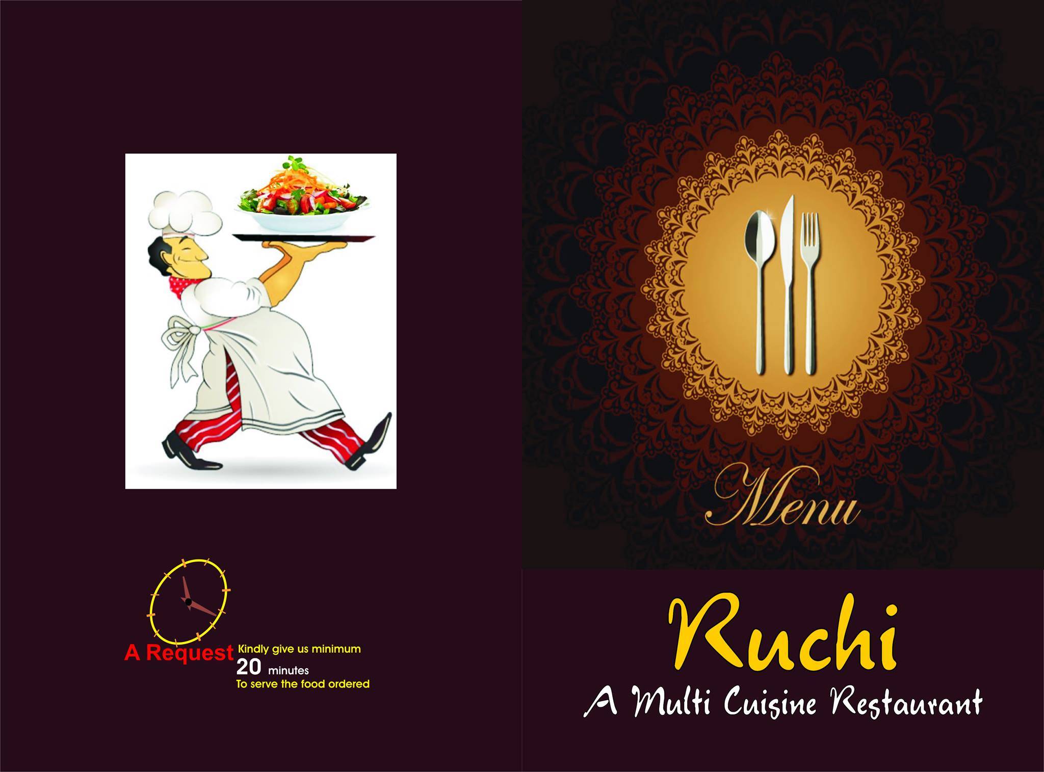 Ruchi Restaurant menu