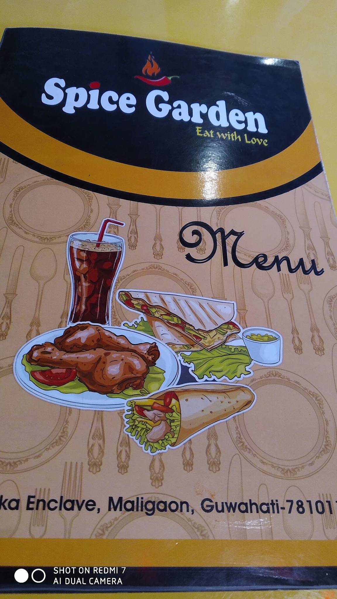 SPICE GARDEN menu